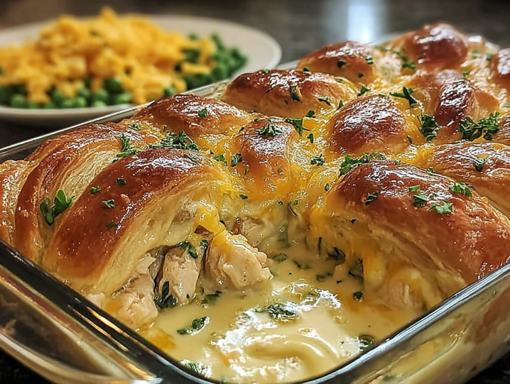 Cheesy Chicken Crescent Bake