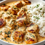 Creamy Smothered Chicken and Rice