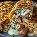 Low Carb Cheesy Garlic Chicken Wraps Recipes
