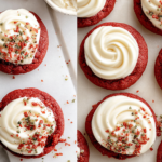 Red Velvet Cookies with Cream Cheese Frosting