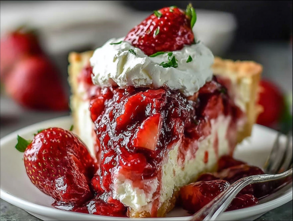 Strawberry Earthquake Cake