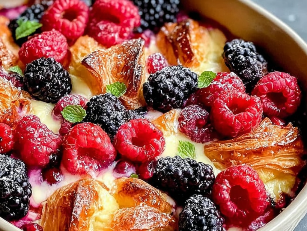 Berry Croissant Breakfast Bake – Easy 25-Min Breakfast Recipe