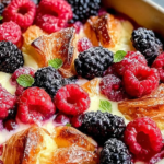 Berry Croissant Breakfast Bake – Easy 25-Min Breakfast Recipe
