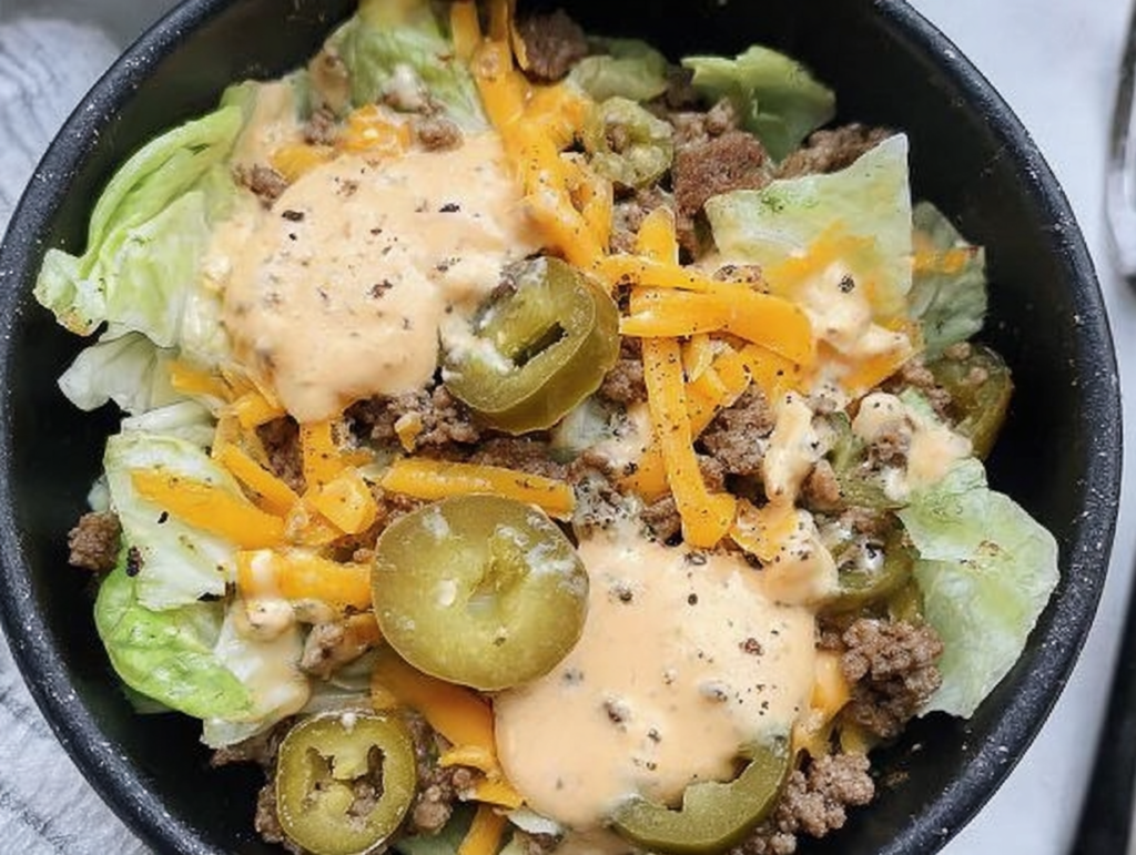 Big Mac Bowl Recipe (Keto, High Protein)