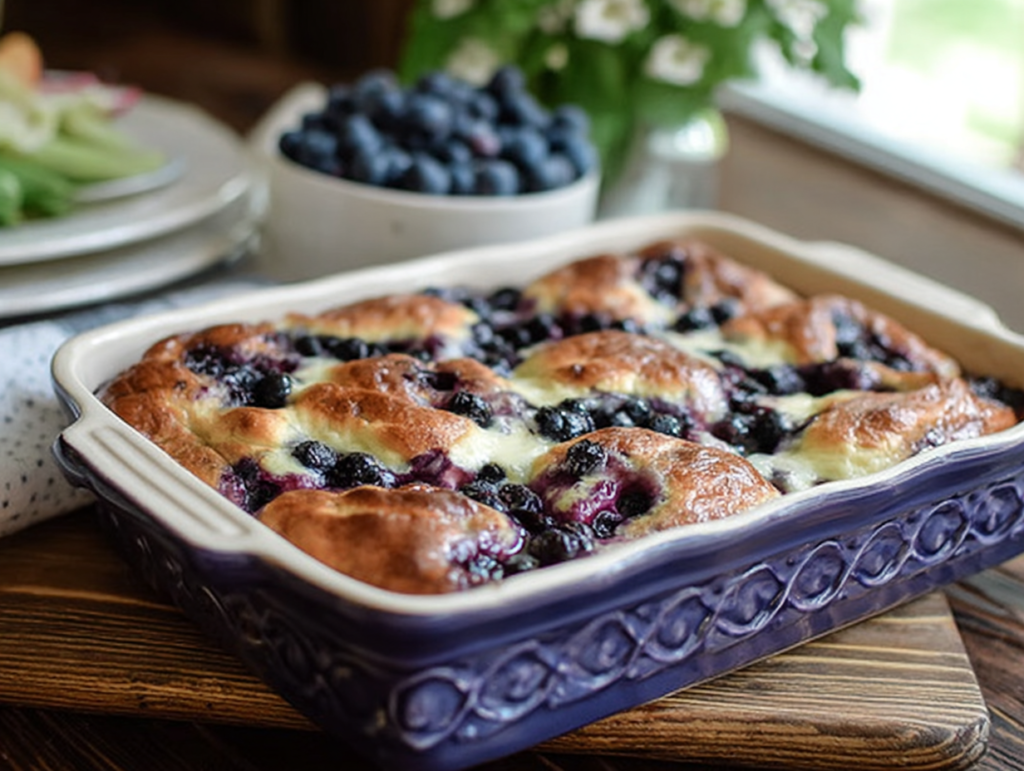 Blueberry Buttermilk Pancake Casserole Recipe