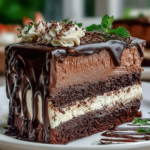 Chocolate Tuxedo Cake