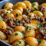 Creamy Beef and Shells
