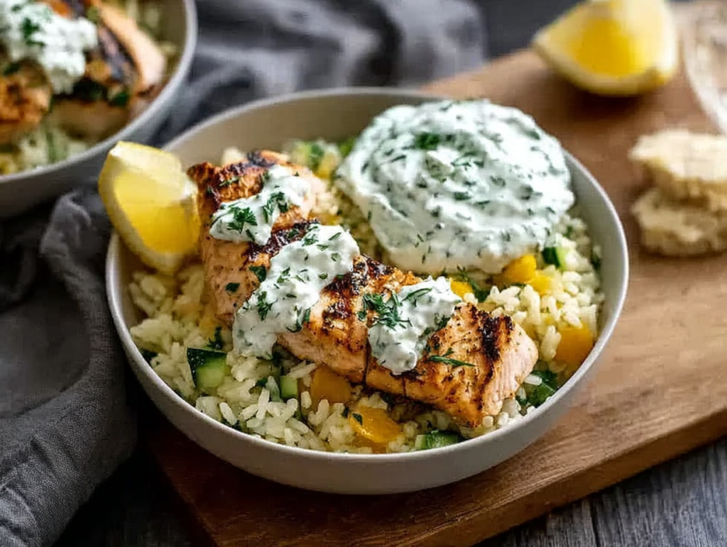 Dump-and-Bake Chicken Tzatziki Casserole