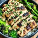 How to Make Grilled Chicken u0026amp; Broccoli Bowls with Creamy Garlic Sauce