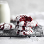Red Velvet Crinkle Cookies