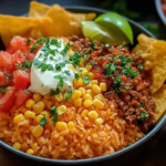 Taco Rice Bowl with Doritos Recipe
